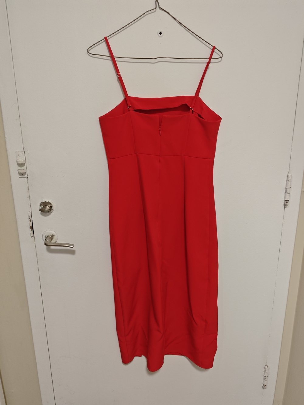 Only Red Spaghetti-Strap Midi Dress - Picture 2 of 3
